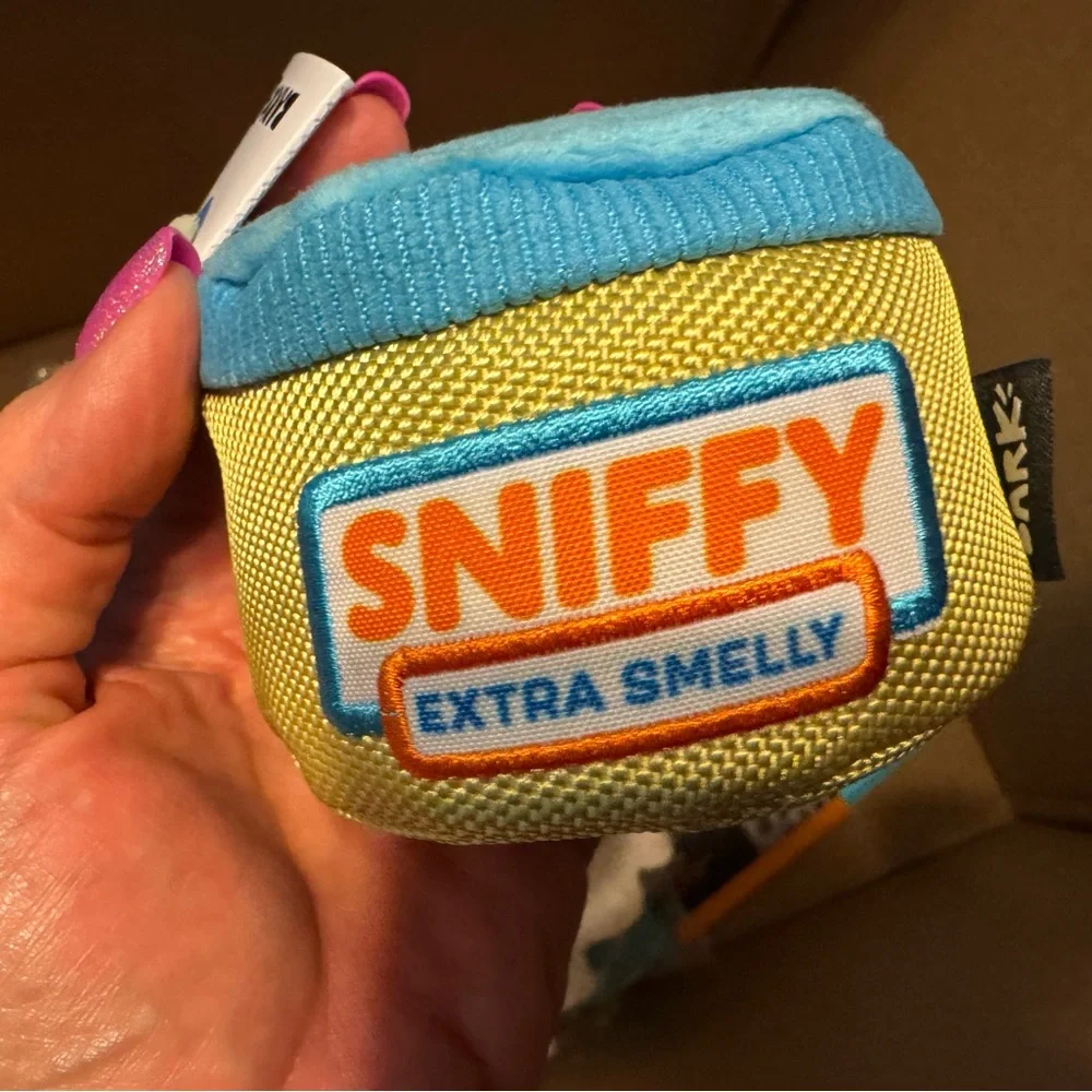 Bark Box Super Chewer sniffy peanut butter jar NEW rip & reveal PB scented